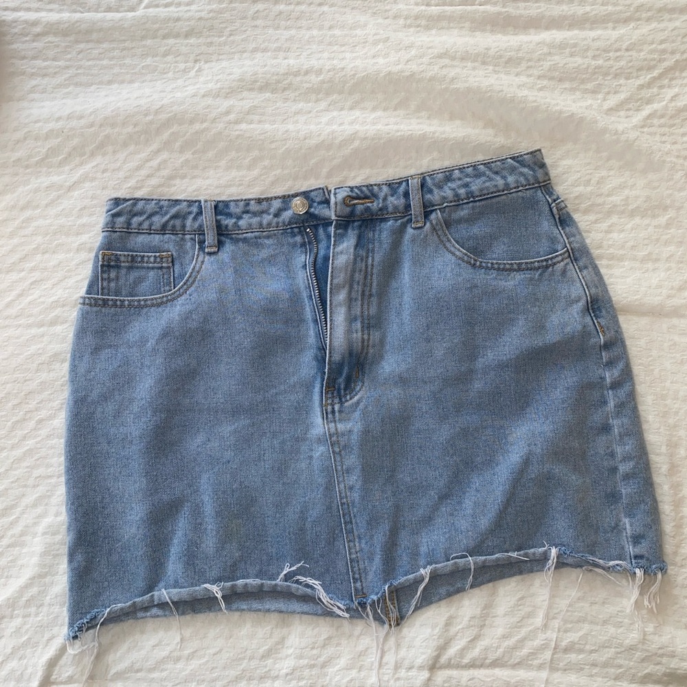SHEIN Blue Denim Mini Skirt